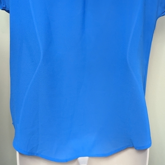 E Hanger M Cage Shoulder Crepe Textured Top Sz M - Picture 8 of 11